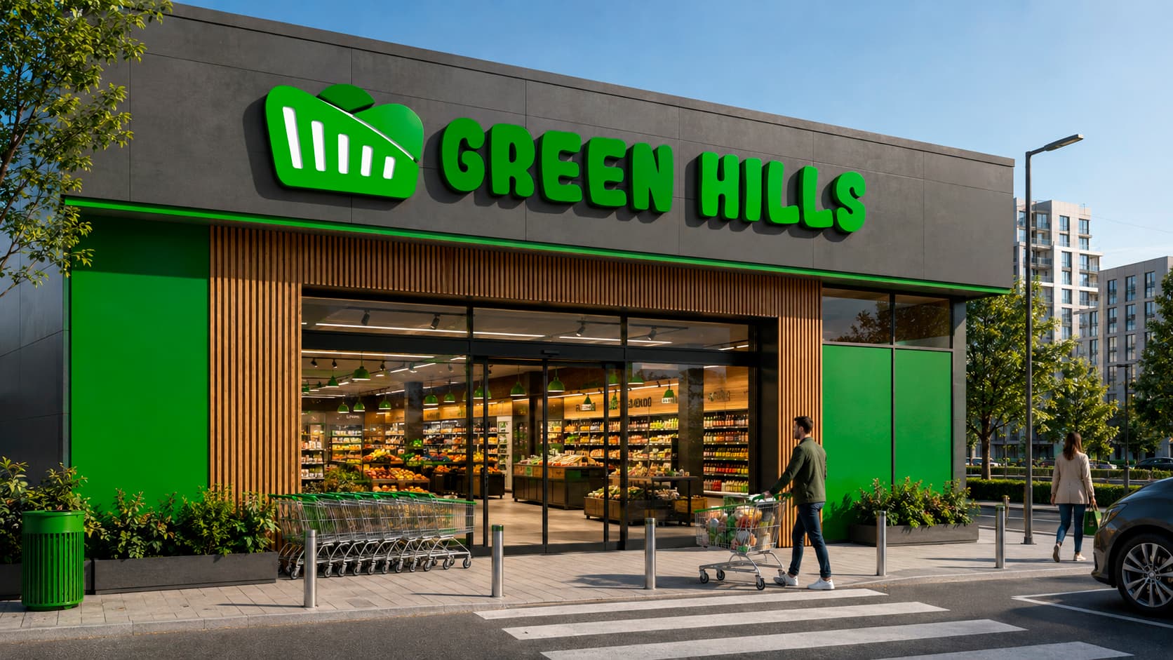 Logo Redesign and Branding Concept for Green Hills 8