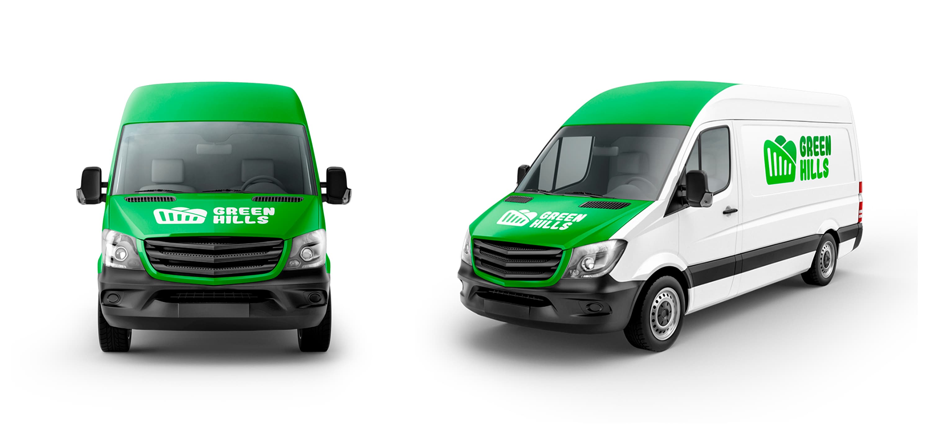 Logo Redesign and Branding Concept for Green Hills 6