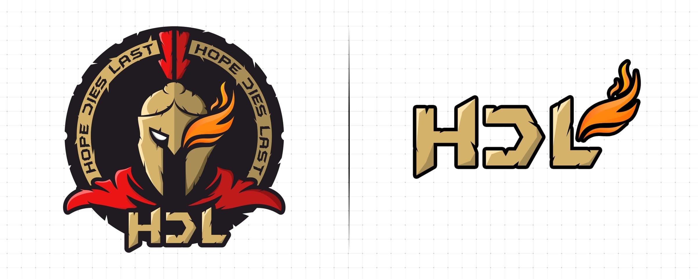 Logo for the HDL (Hope Dies Last) esports team 1