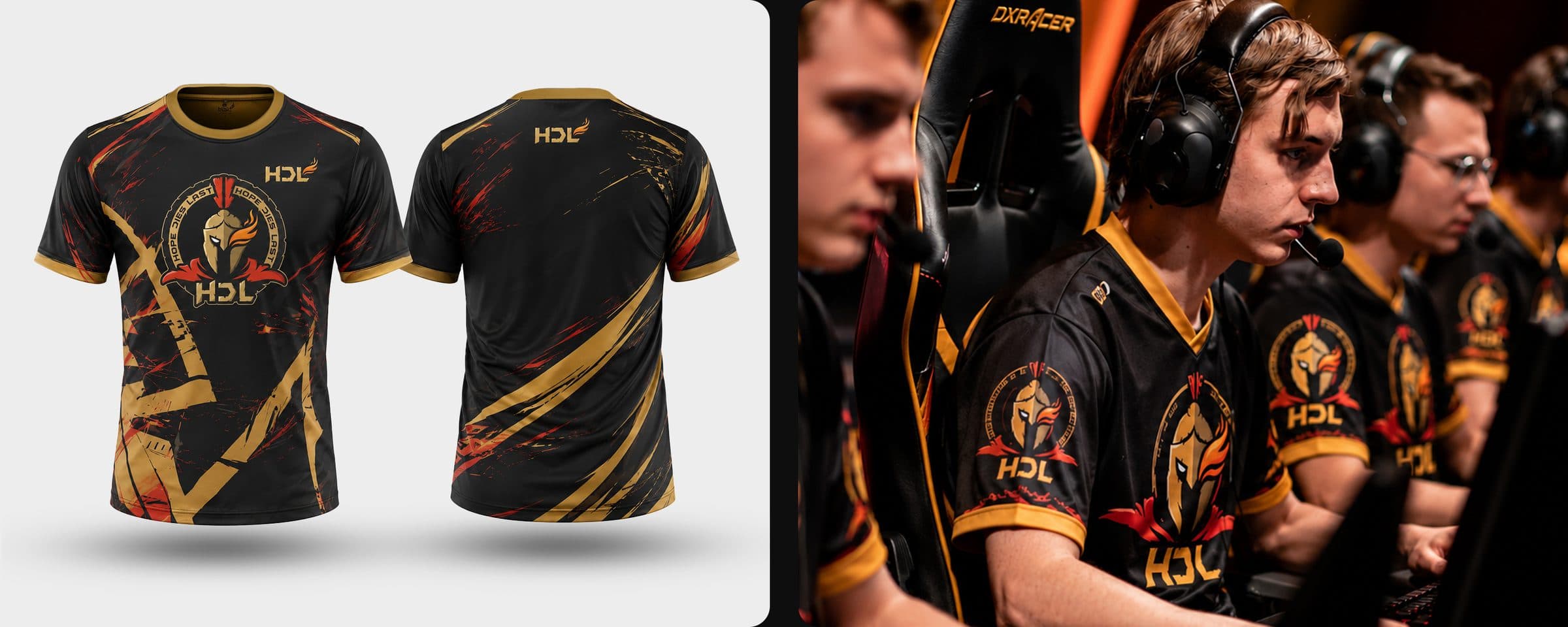 Logo for the HDL (Hope Dies Last) esports team 4