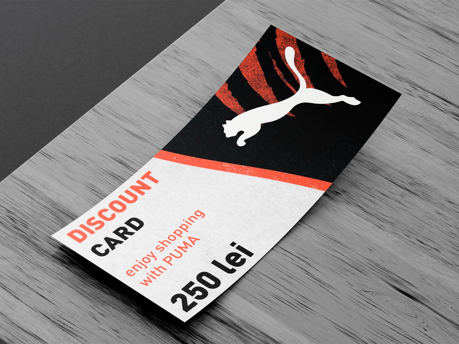 Gift flyer - voucher, PUMA Moldova