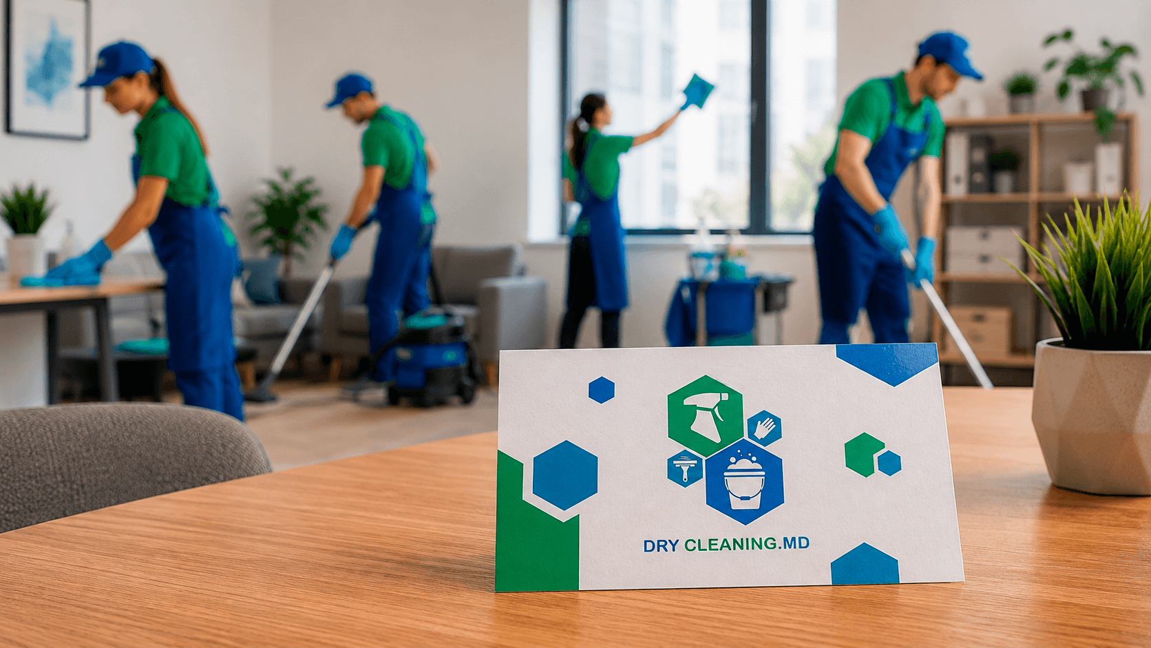 Business Card Design for Dry Cleaning Company 4