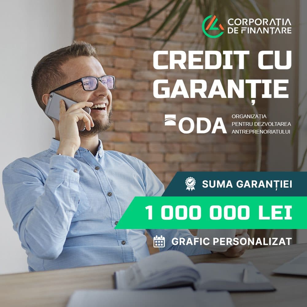 Advertising creative for ODA financing program, Corporatia de Finantare 1.1
