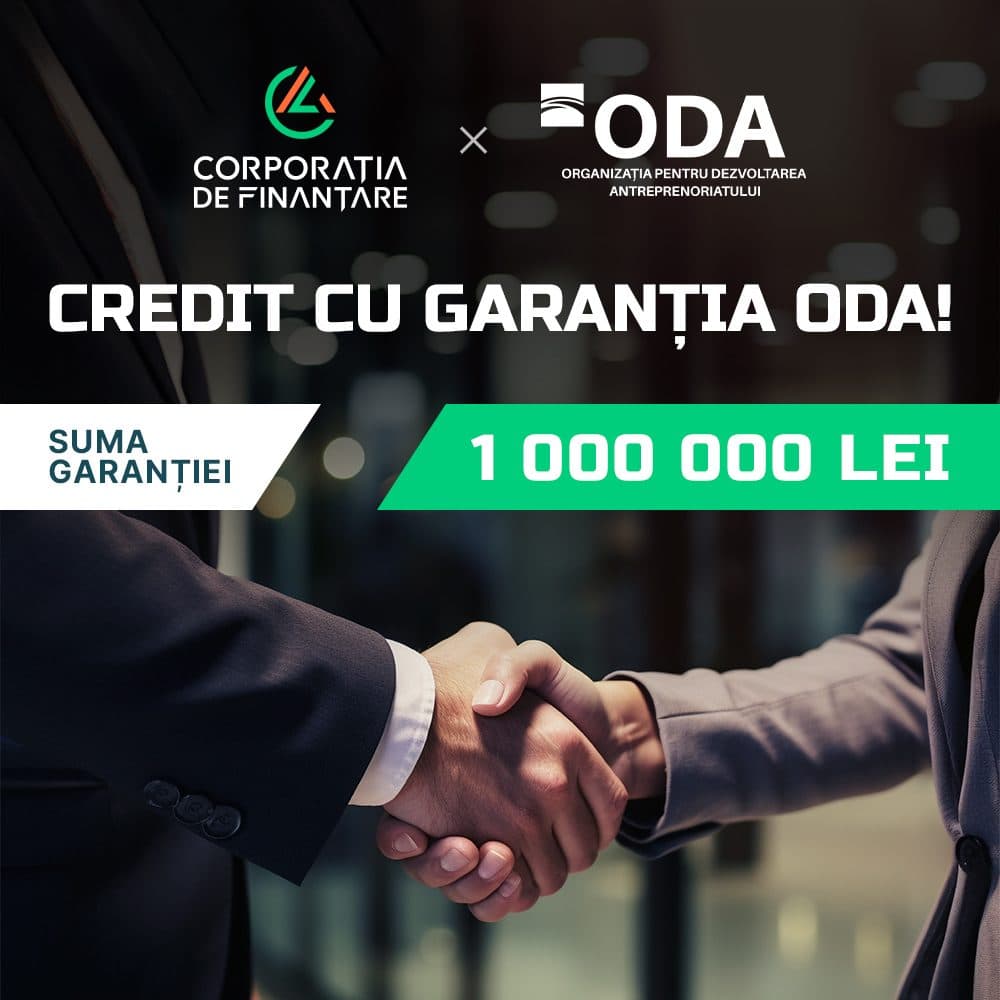 Advertising creative for ODA financing program, Corporatia de Finantare 1.2