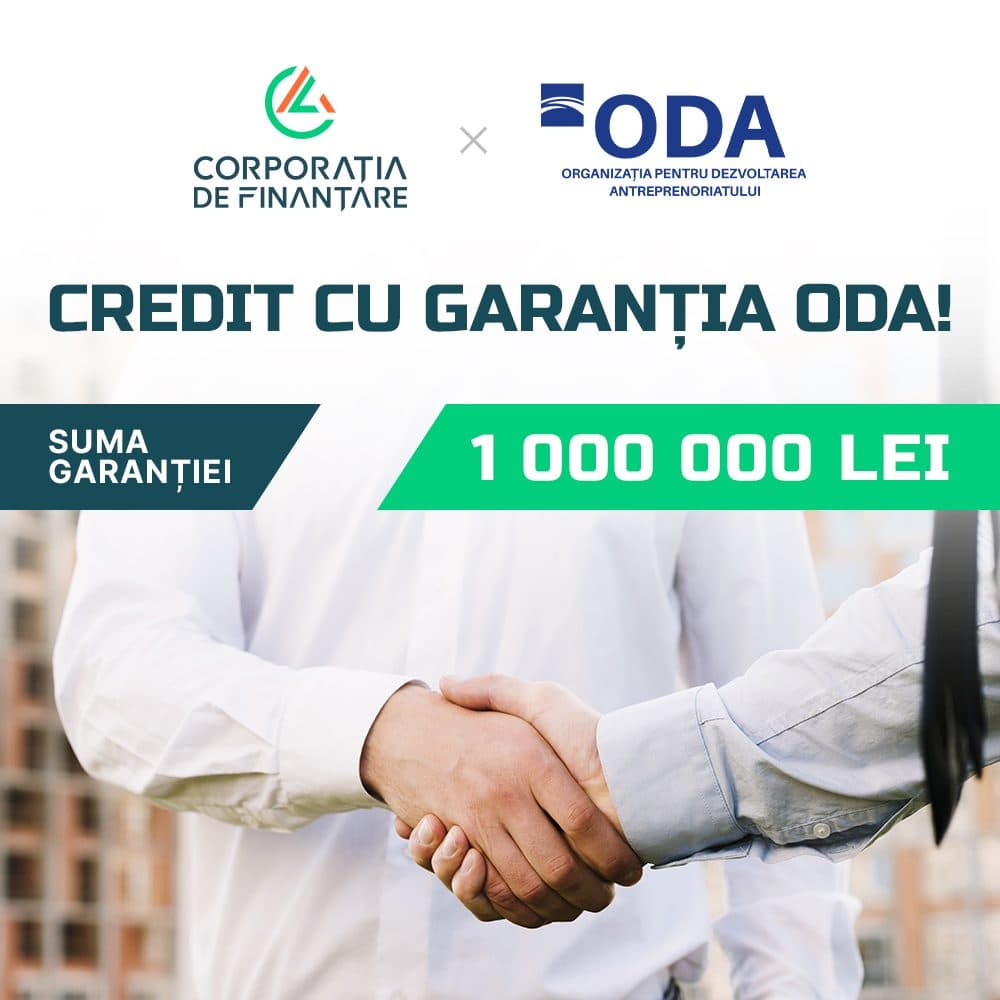 Advertising creative for ODA financing program, Corporatia de Finantare 2.1