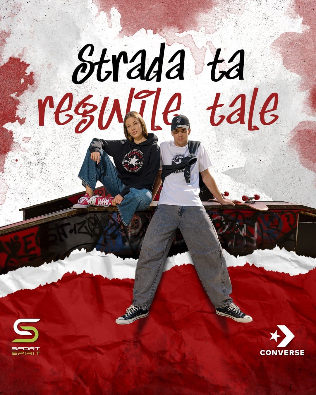 Advertising creative for Converse Sport Spirit collection 1.1