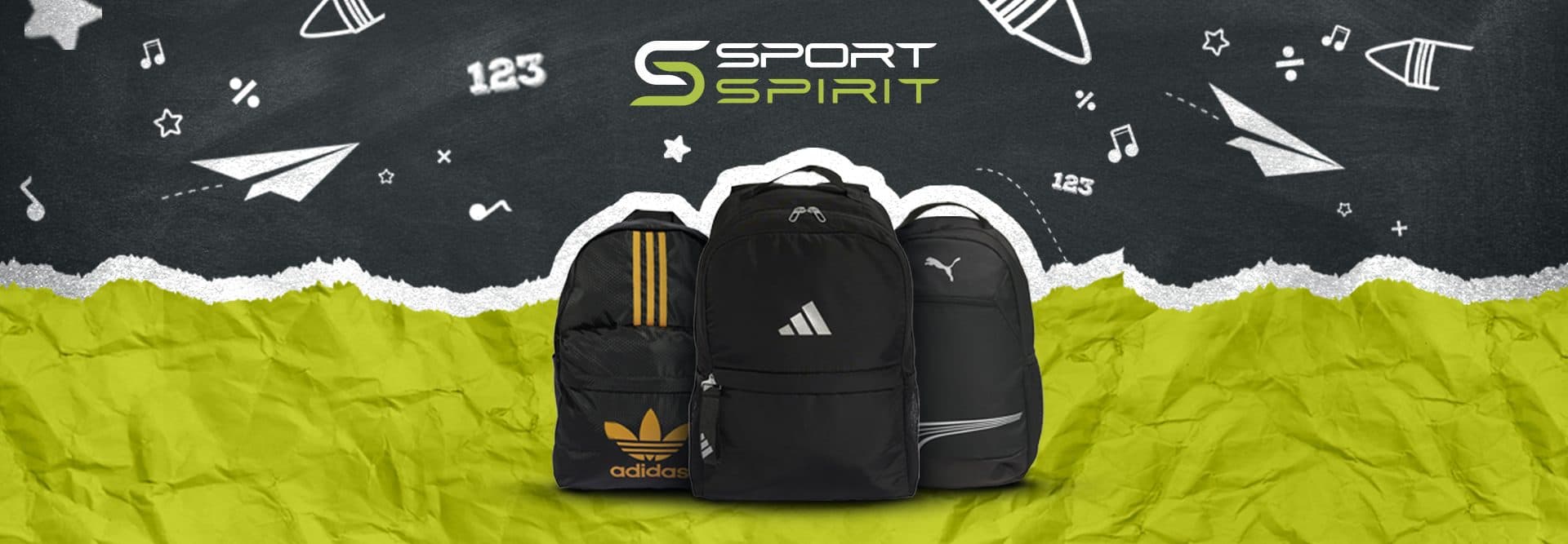 Advertising campaign for the “Back to School” collection of school supplies: backpacks from Sport Spirit 2
