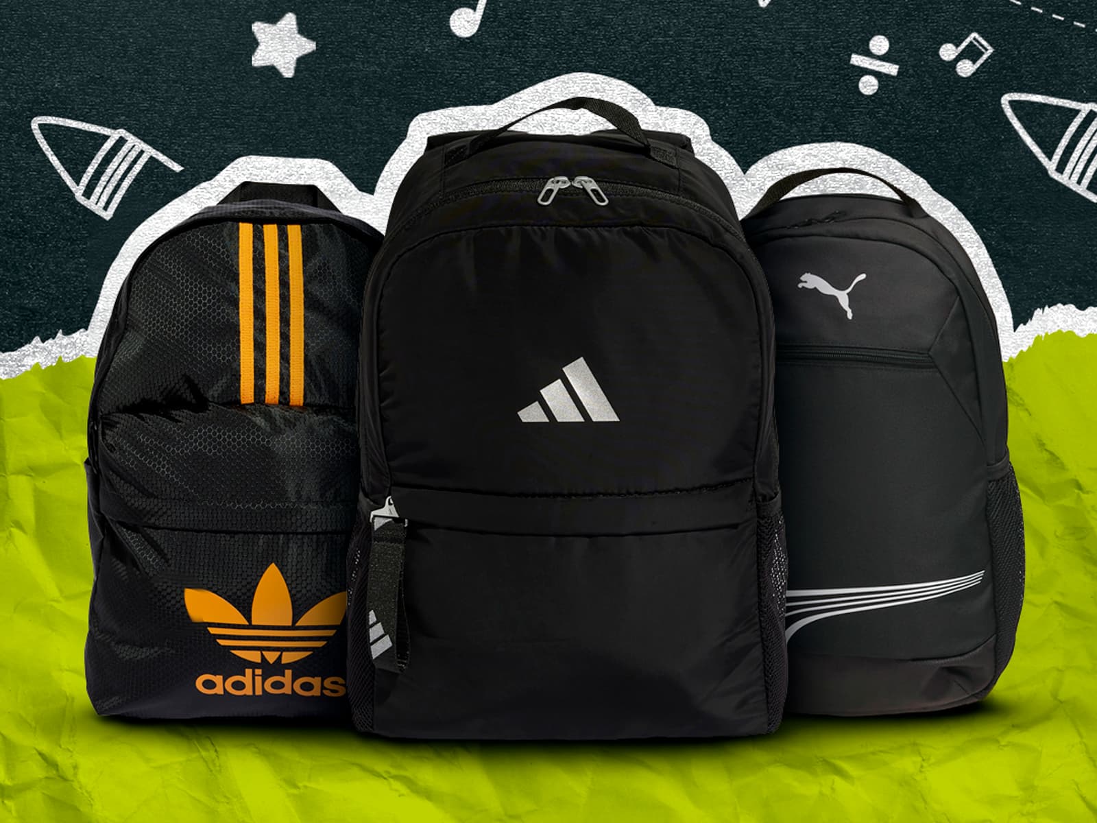 Advertising campaign for the “Back to School” collection of school supplies: backpacks from Sport Spirit