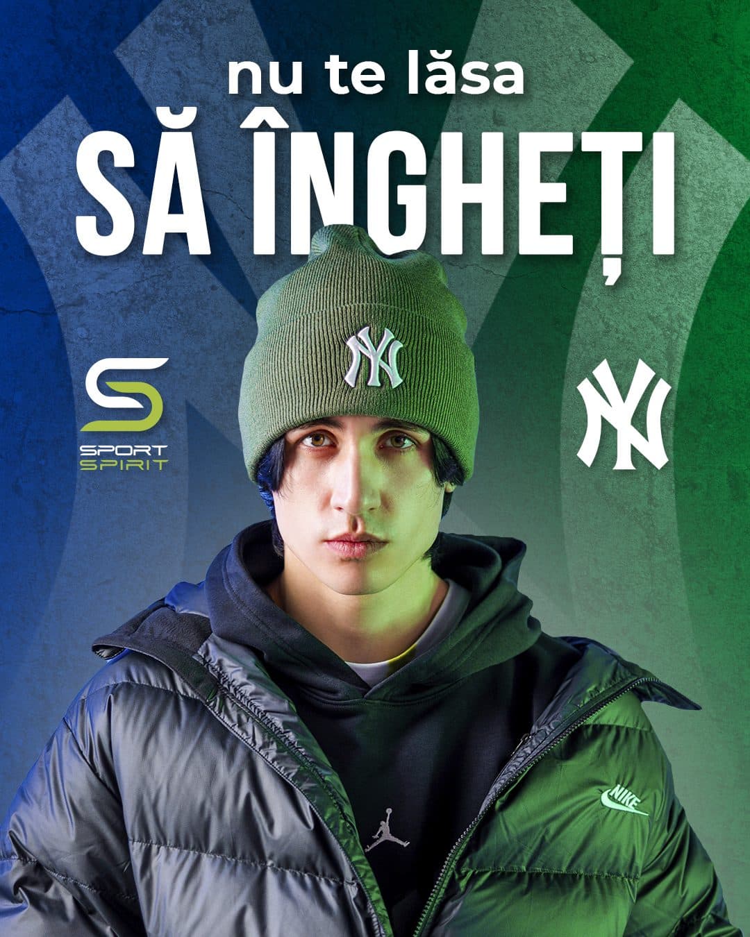 Advertising campaign for the new Nike, Jordan, and Yankees collection, Sport Spirit 1.2