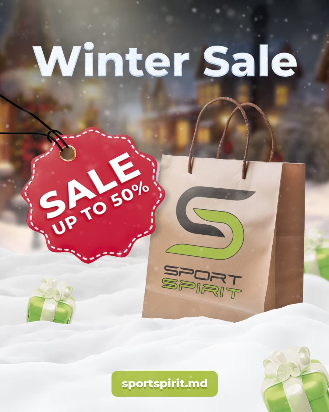 Advertising creative for the Winter Sale, Sport Spirit 1.2