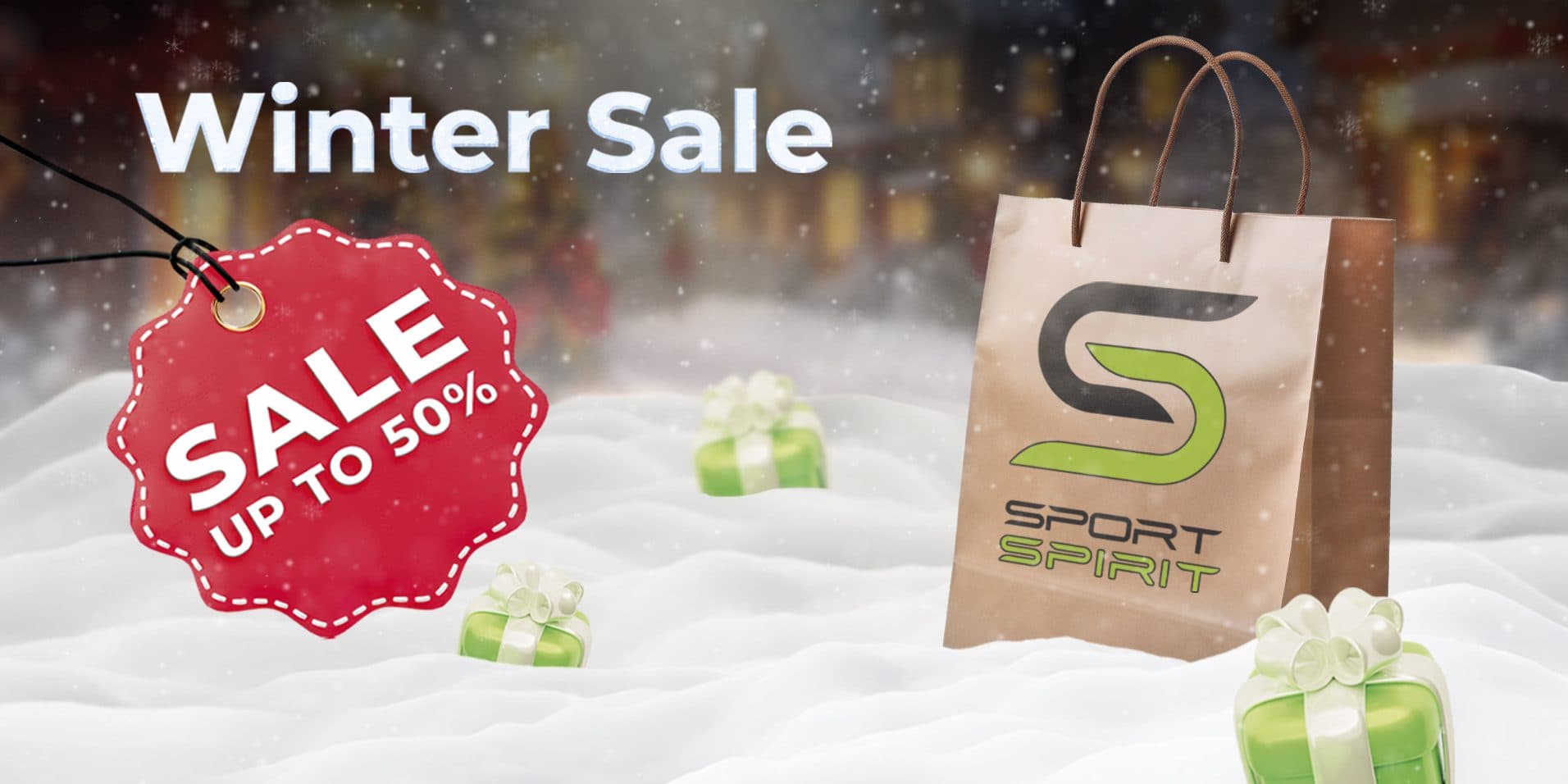 Advertising creative for the Winter Sale, Sport Spirit 2