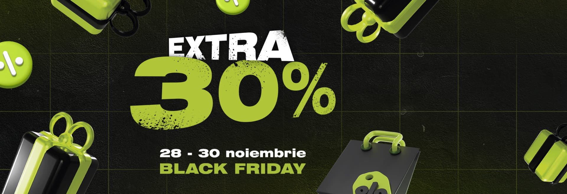 Advertising creative for the “-30% Extra Black Friday Sale” promotion, Sport Spirit 2