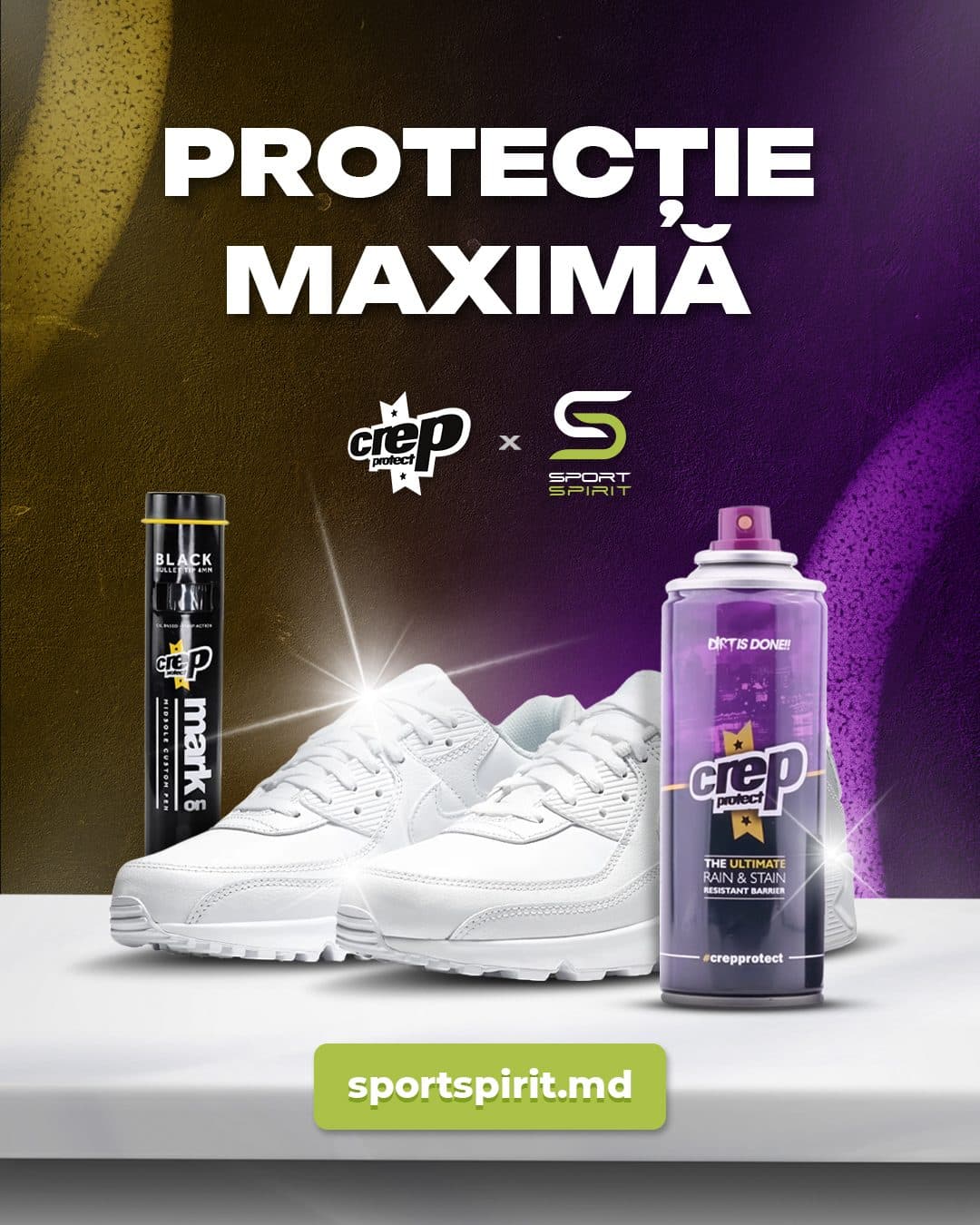 Advertising concepts for Crep Protect and Sport Spirit products 1.1