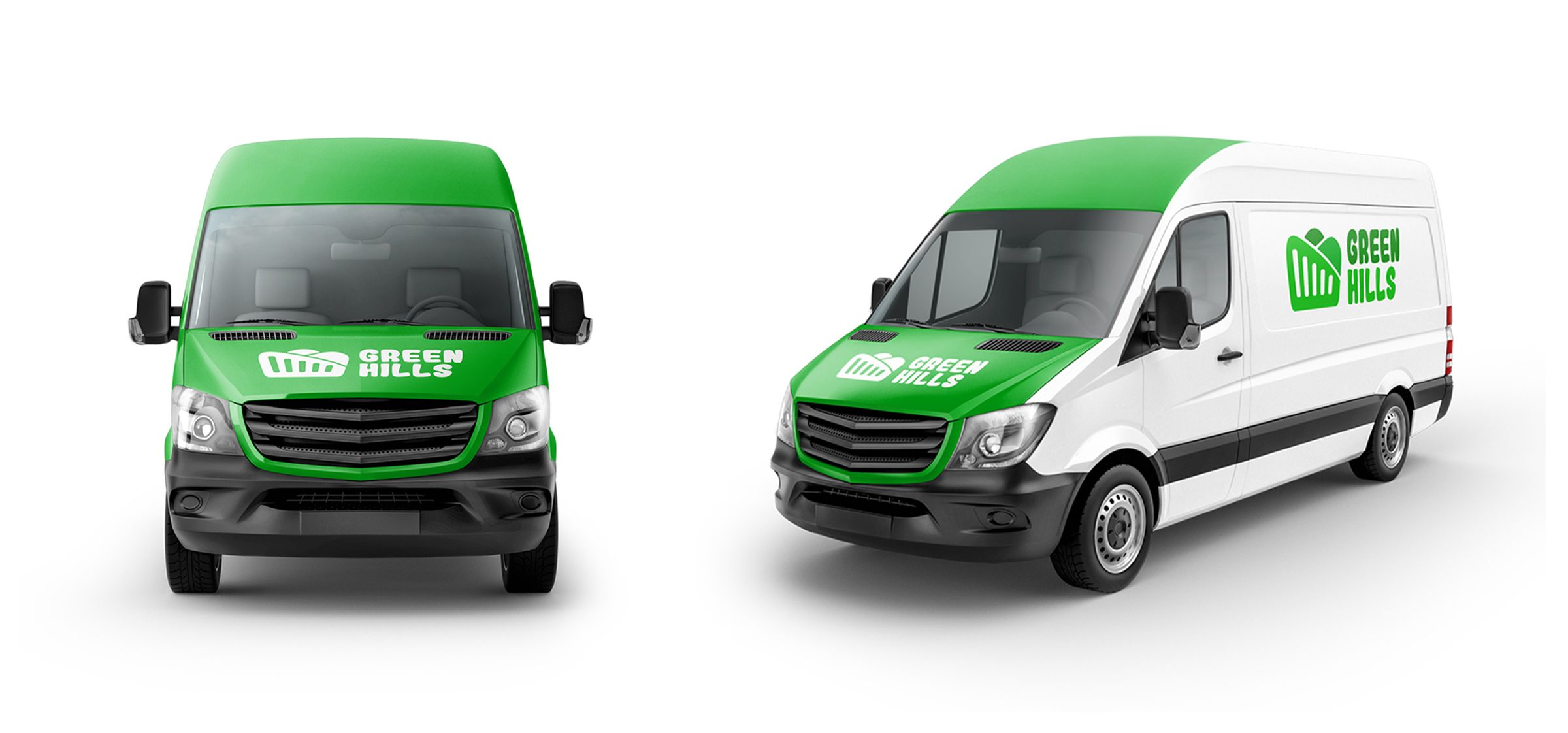 Logo Redesign and Branding Concept for Green Hills 6
