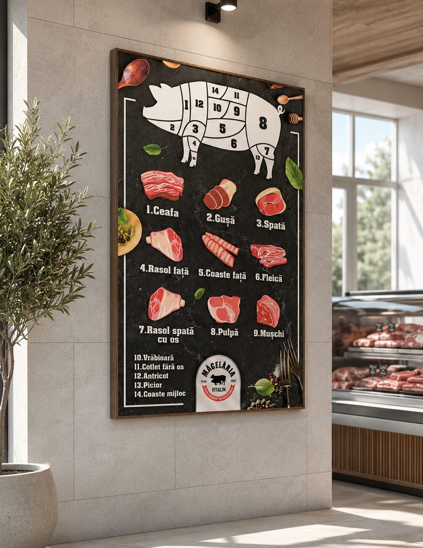 Informational meat stand, Măcelăria Vitalim 1.2
