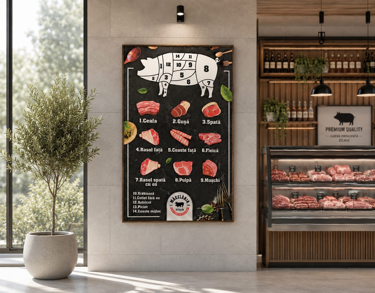 Informational meat stand, Măcelăria Vitalim 2