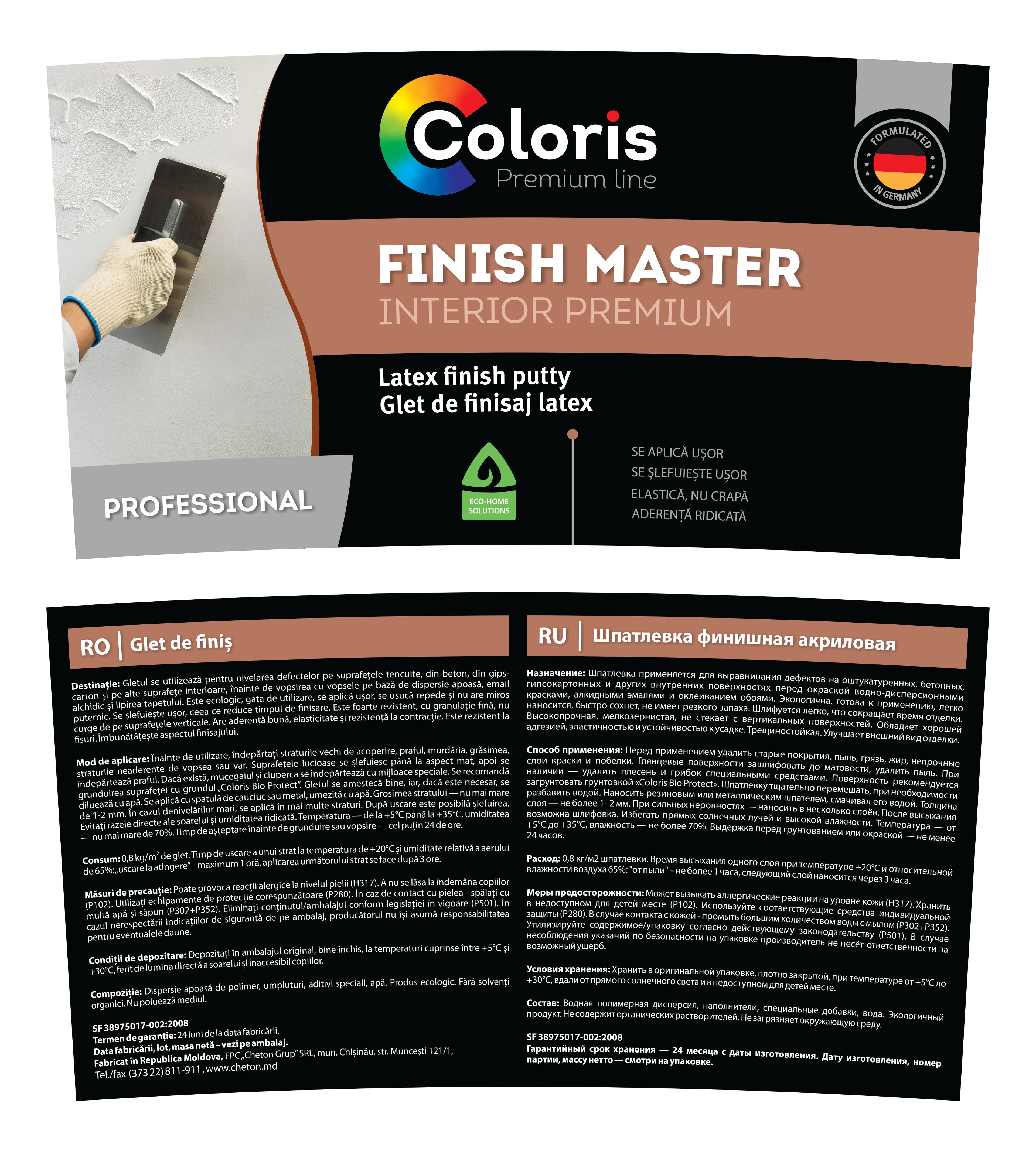 Product Label Design Series for 'Coloris Premium Line', Cheton Grup 1.3