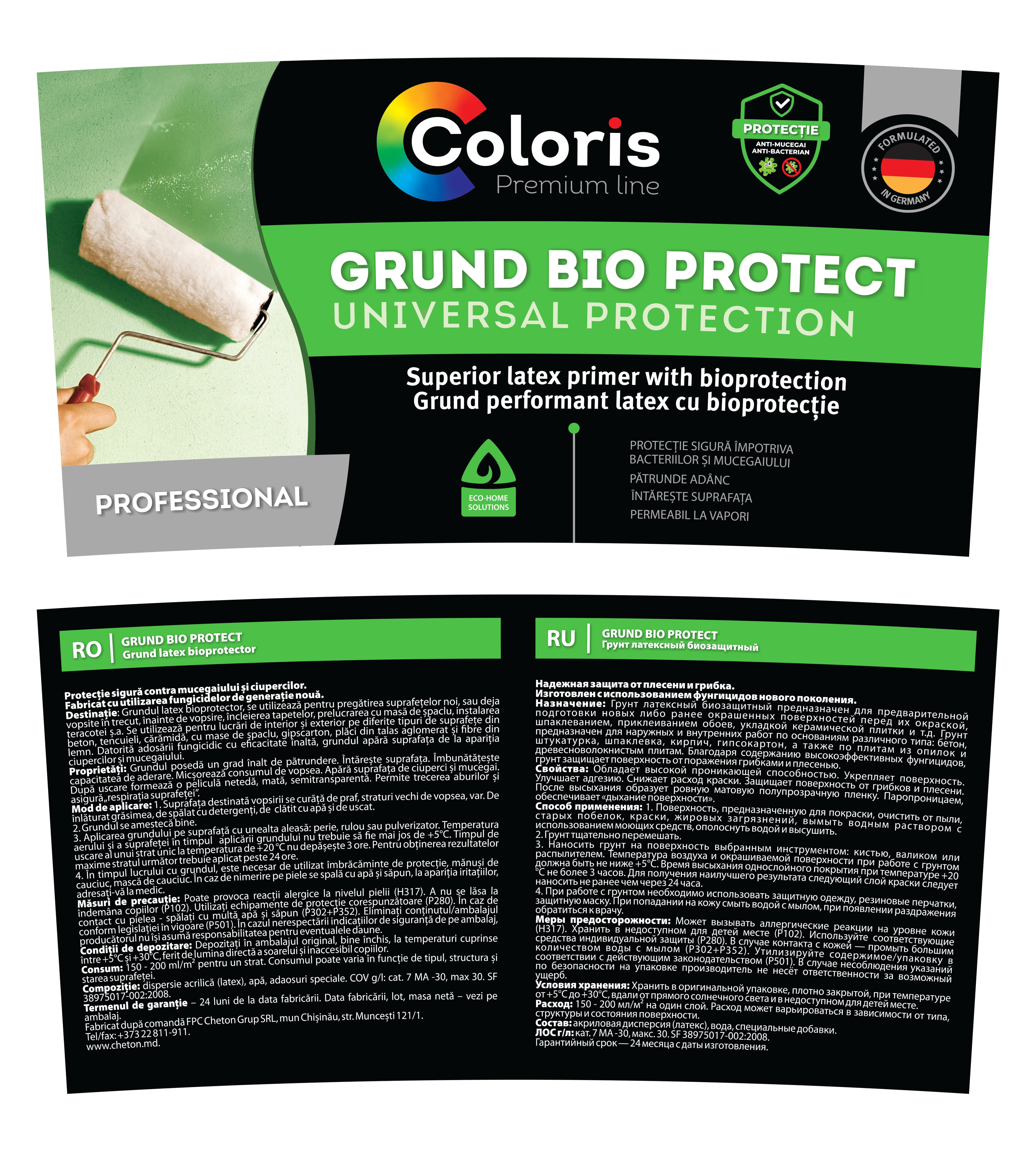 Product Label Design Series for 'Coloris Premium Line', Cheton Grup 1.1