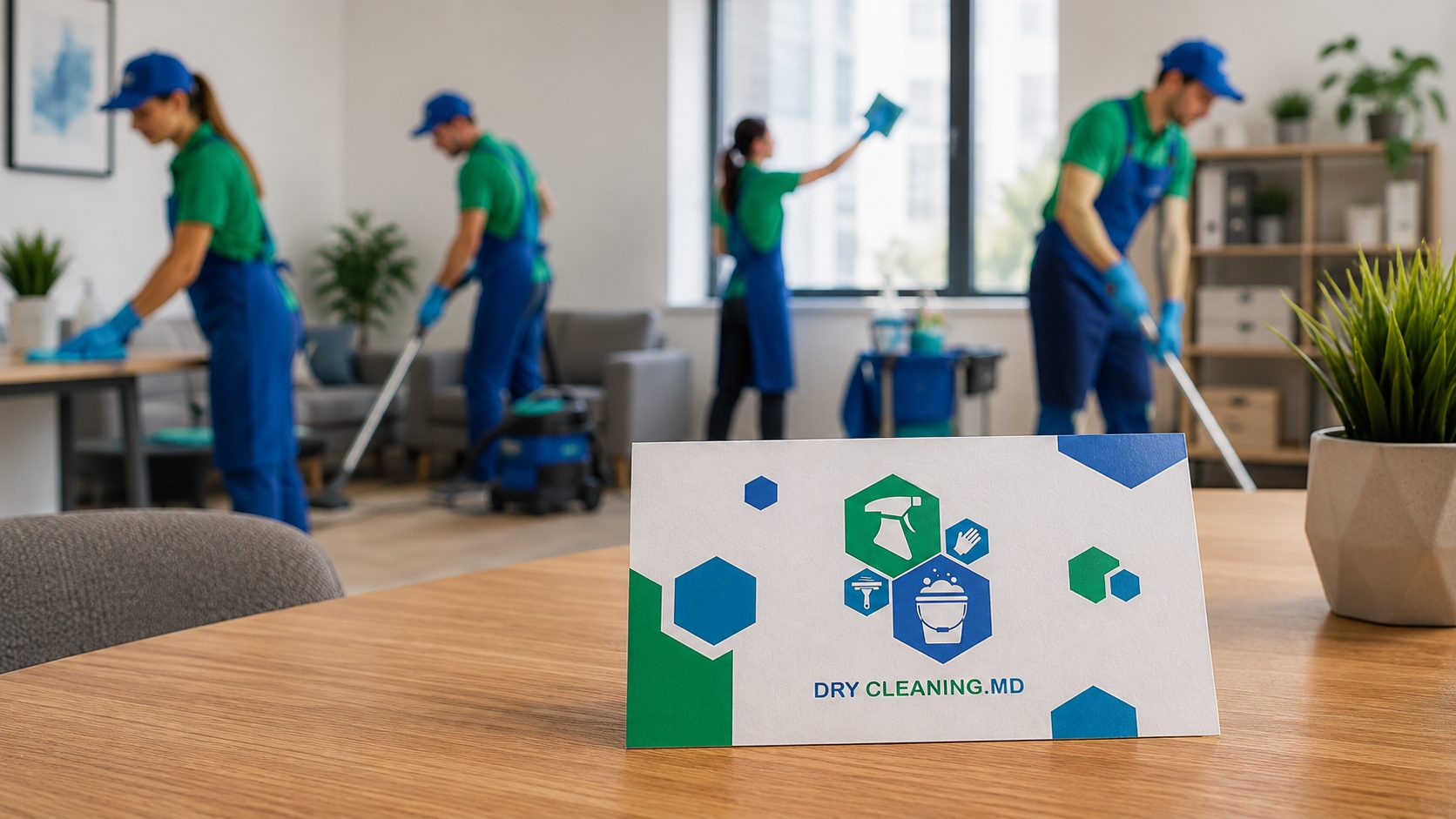 Business Card Design for Dry Cleaning Company 4