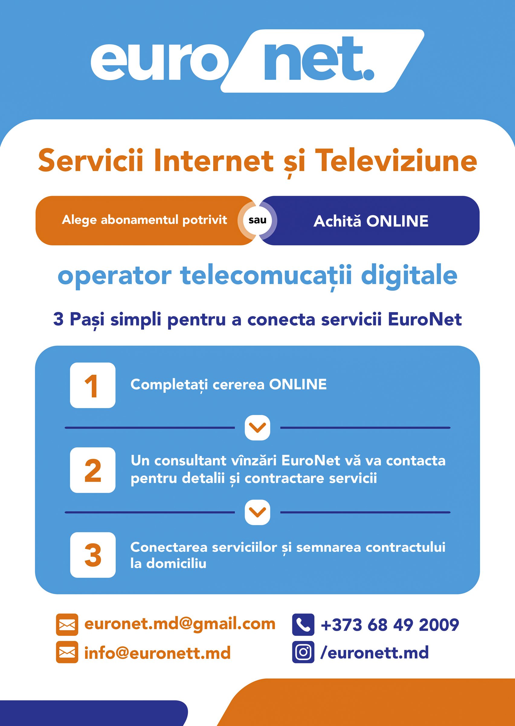 Introductory flyer for EuroNet company 1.1