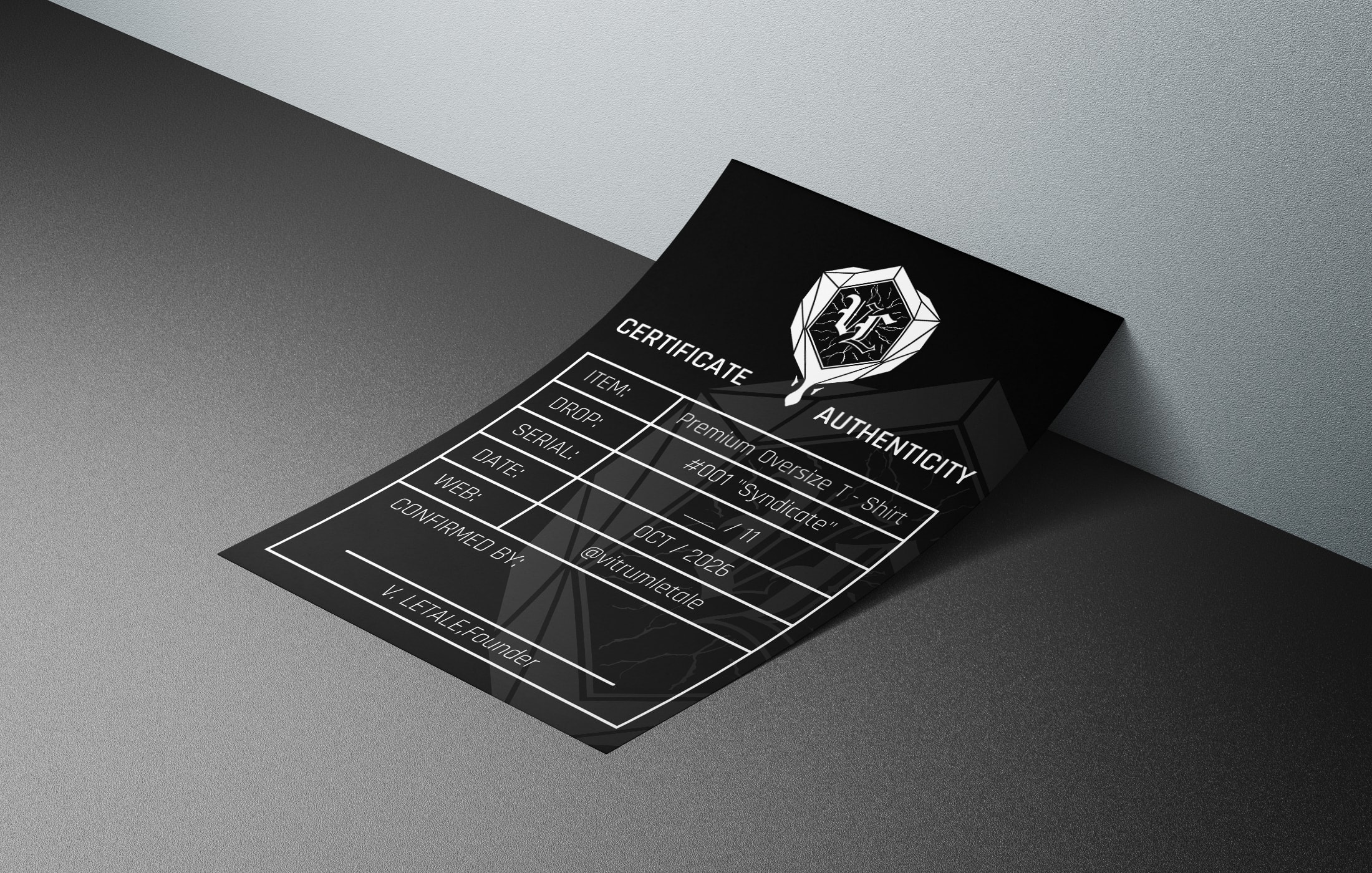 Packaging Kit & Accessories Design (Certificate & Stickers) for «Vitrum Letale» 2
