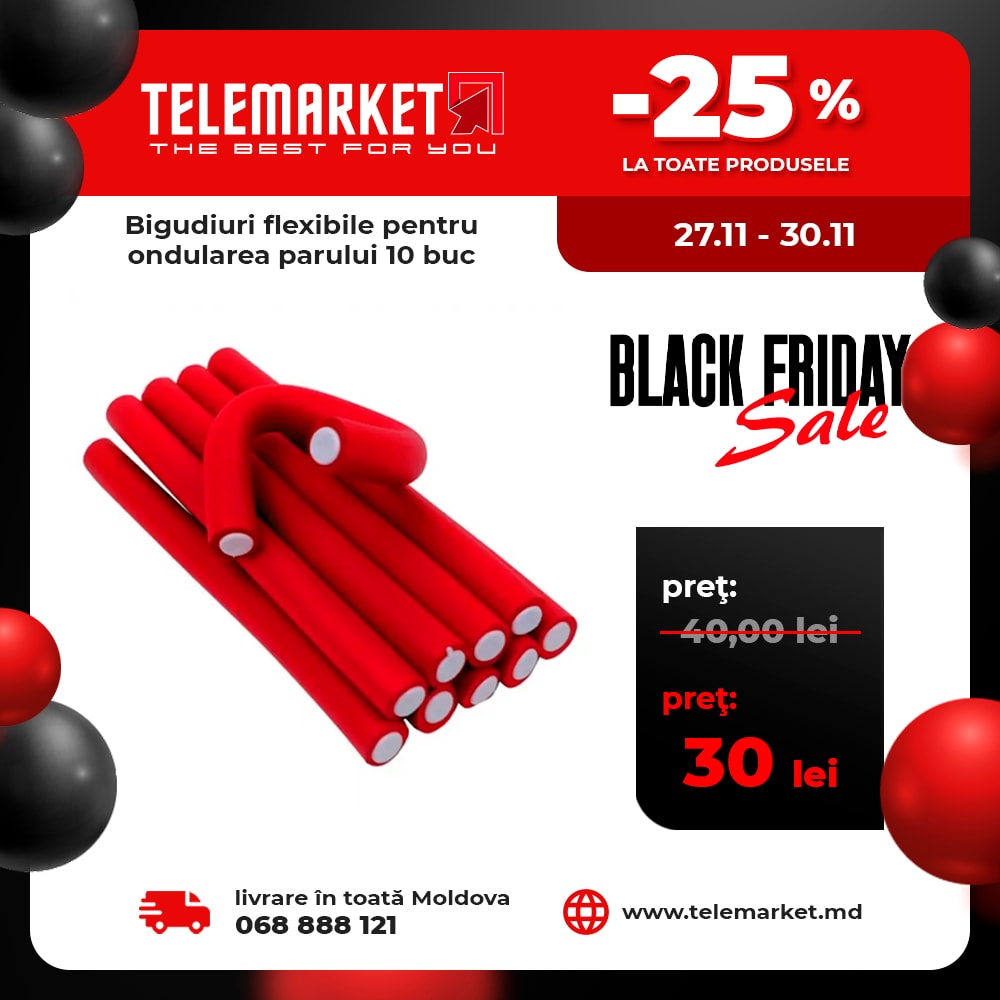 Template Design and Promotional Product Card Series for 'Telemarket' (Black Friday Sale) 1.3