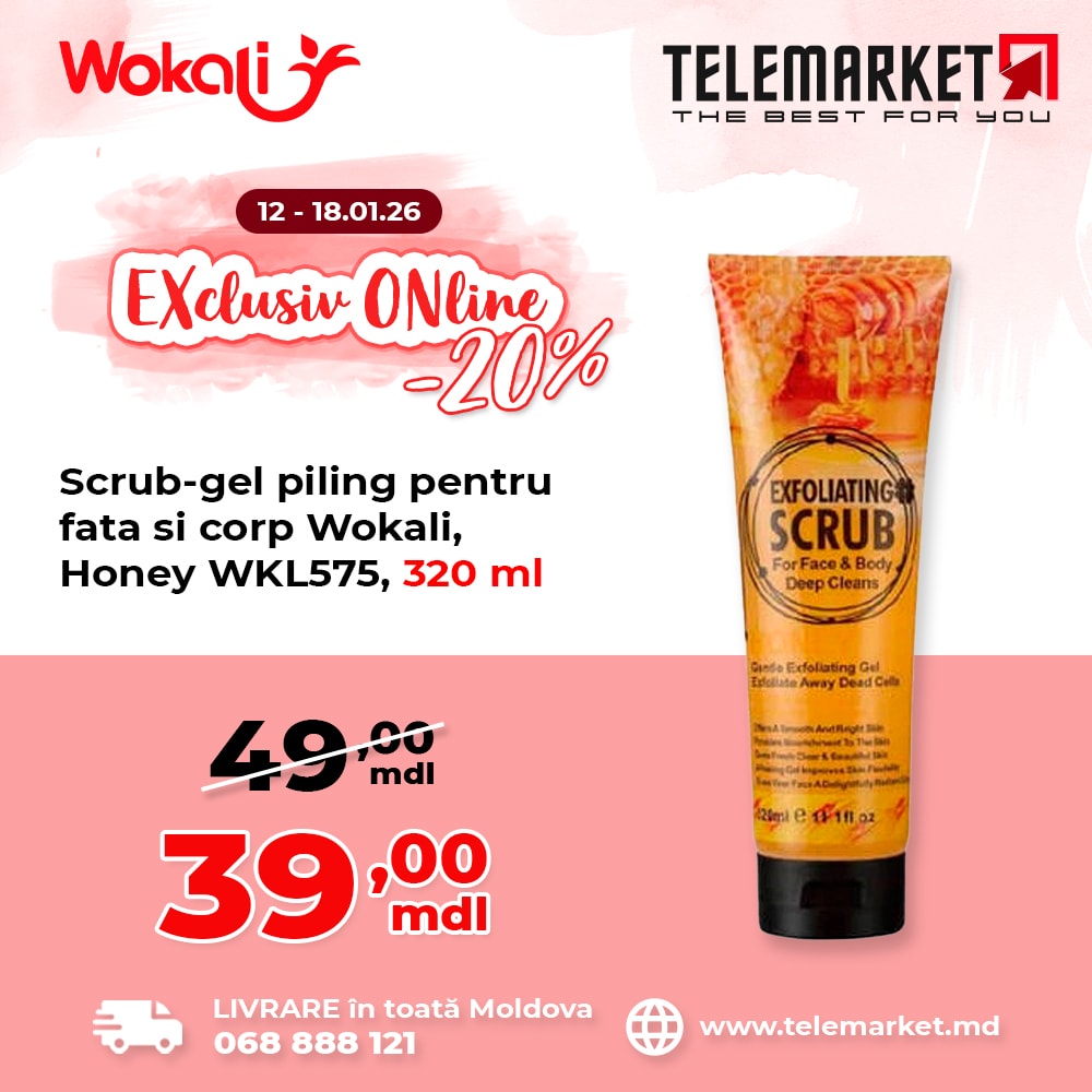 Development of a template and a series of promotional product cards for the Wokali brand, Telemarket. 4.3