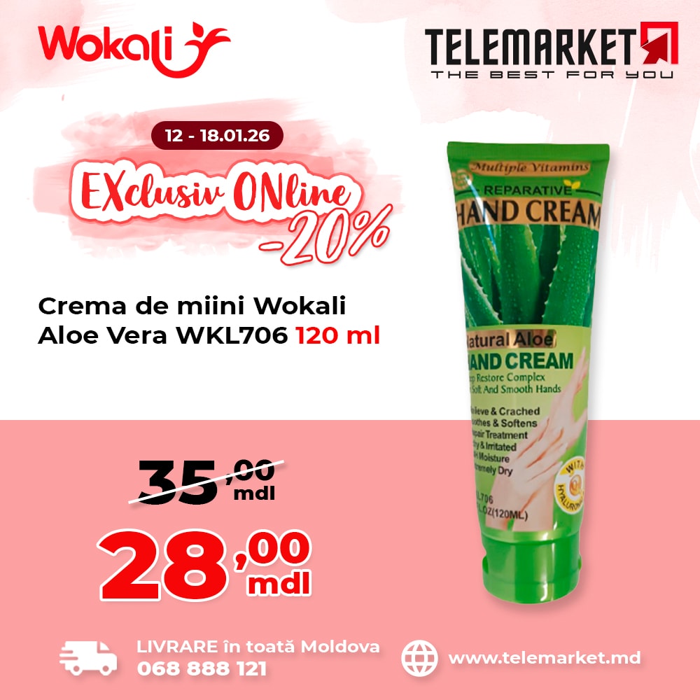Development of a template and a series of promotional product cards for the Wokali brand, Telemarket. 2.1