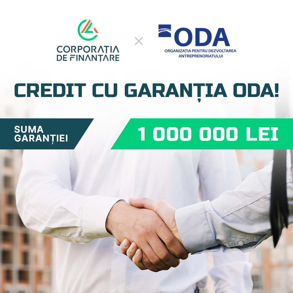 Advertising creative for ODA financing program, Corporatia de Finantare 2.1