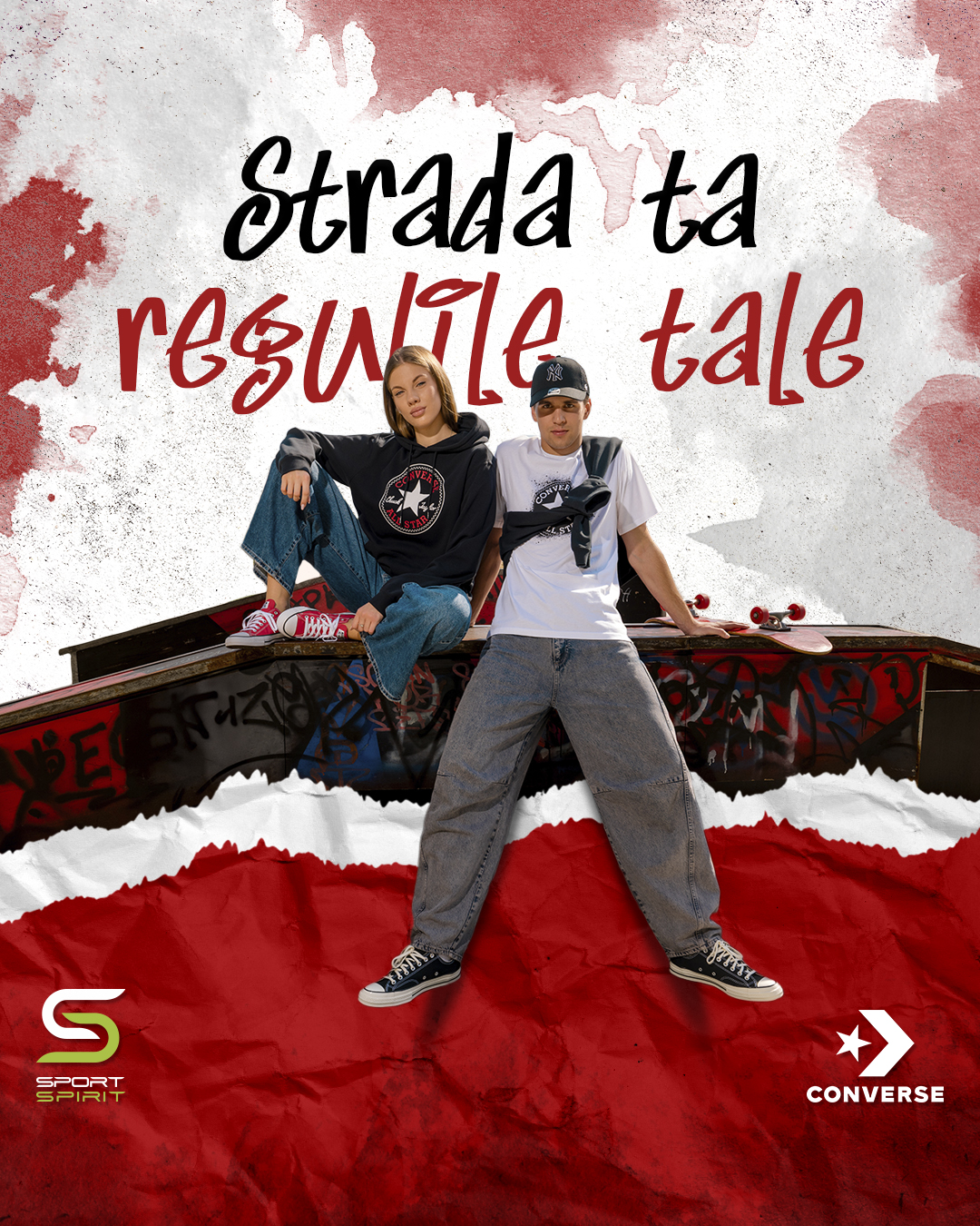 Advertising creative for Converse Sport Spirit collection 1.1