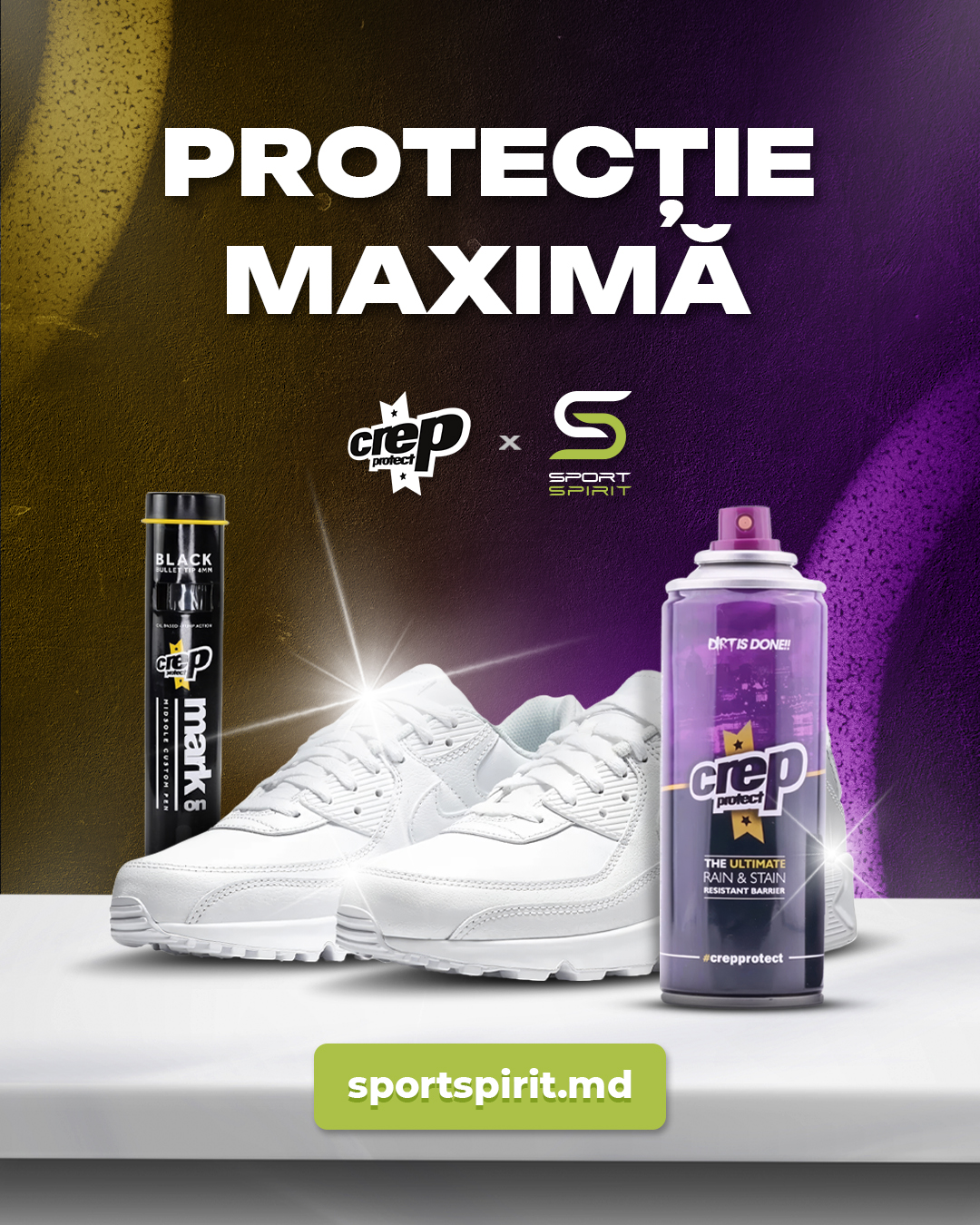 Advertising concepts for Crep Protect and Sport Spirit products 1.1